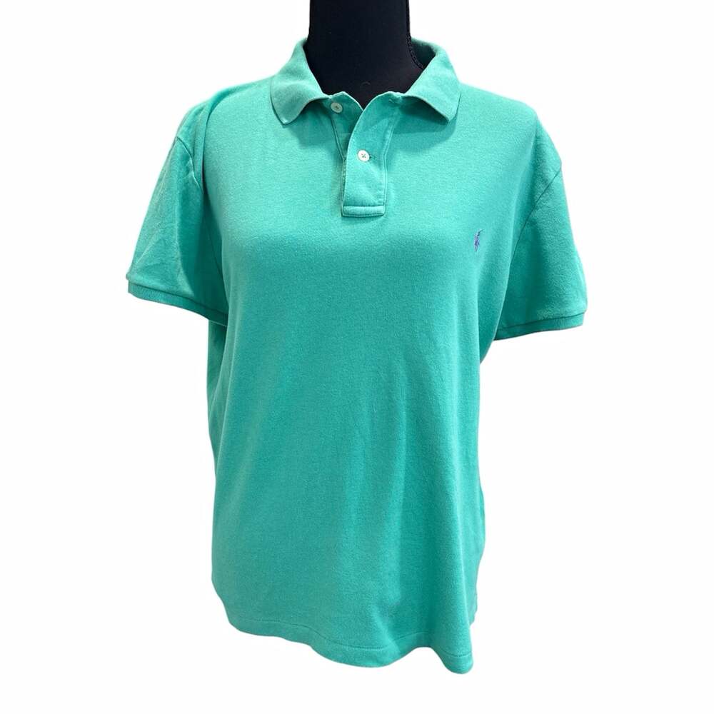 Ralph Lauren Sport Women’s XL Slim Fit Green Short Sleeve Polo